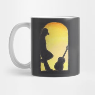 Man with His Guitar Mug